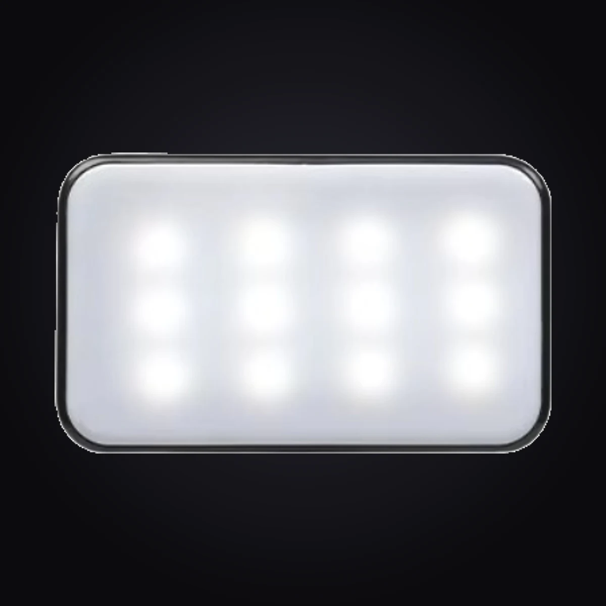 Mini luz LED rectangular encendida